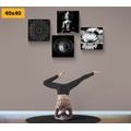 CANVAS PRINT SET PEACEFUL BUDDHA - SET OF PICTURES - PICTURES