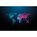 SELF ADHESIVE WALLPAPER NIGHT MAP OF THE WORLD - SELF-ADHESIVE WALLPAPERS - WALLPAPERS