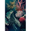 CANVAS PRINT SURREALISTIC SHRIMP - PICTURES UNDERWATER WORLD - PICTURES