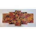 TABLOU 5-PIESE ABSTRACȚIE INSPIRATĂ DE G. KLIMT - TABLOURI - 🔥 REDUCERE TOTALÃ 🔥