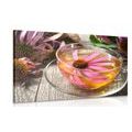 TABLEAU SUR TOILE – TASSE DE THÉ AUX HERBES - IMAGES DE NOURRITURE ET DE BOISSONS - TABLEAUX