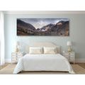 CANVAS PRINT MAJESTIC MOUNTAINS WITH A LAKE - PICTURES OF NATURE AND LANDSCAPE - PICTURES