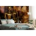 TAPETE BUDDHA MIT ABSTRAKTEM HINTERGRUND - TAPETEN MIT FENG SHUI-MOTIVEN - TAPETEN