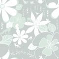 SELF ADHESIVE WALLPAPER ANIMALS AROUND FLOWERS IN GREEN - SELF-ADHESIVE WALLPAPERS - WALLPAPERS