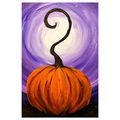 QUADRO SU TELA – ZUCCA MAGICA NELLA NOTTE - QUADRI HALLOWEEN E HORROR - STAMPE E QUADRI