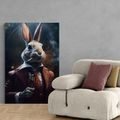 CANVAS PRINT ANIMAL GANGSTER RABBIT - PICTURES OF ANIMAL GANGSTERS - PICTURES