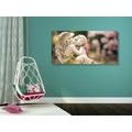 CANVAS PRINT SATISFIED ANGEL - PICTURES OF ANGELS - PICTURES