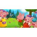 CANVAS PRINT THREE LITTLE PIGS - CHILDRENS PICTURES - PICTURES