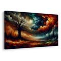 OBRAZ DRAMATICKÉ NEBE A STROM ŽIVOTA - OBRAZY STROMY ŽIVOTA - OBRAZY