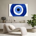 TABLEAU SUR TOILE – ŒIL BLEU DANS DES CERCLES - TABLEAUX PAR THÈME - TABLEAUX