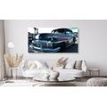 CANVAS PRINT CAR AT A JUNKYARD - VINTAGE AND RETRO PICTURES - PICTURES