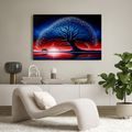 OBRAZ STROM ŽIVOTA PŘI ZÁPADU SLUNCE - OBRAZY STROMY ŽIVOTA - OBRAZY