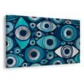 TABLEAU SUR TOILE – YEUX TURQUOISE ABSTRAITS - TABLEAUX PAR THÈME - TABLEAUX