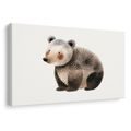 QUADRO SU TELA – ORSO CARINO NEL BOSCO - QUADRI PER BAMBINI ANIMALI - STAMPE E QUADRI