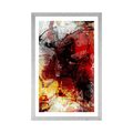 POSTER WITH MOUNT MODERN MEDIA PAINTING - ABSTRACT AND PATTERNED - POSTERS