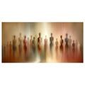 WANDBILD GEHEIMNISVOLLE SILHOUETTEN IM NEBEL - BILDER VON MENSCHEN - BILDER