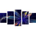 5-PIECE CANVAS PRINT VIRTUAL FLOWER - ABSTRACT PICTURES - PICTURES