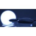 CANVAS PRINT ZEN STONES AND A FULL MOON - PICTURES FENG SHUI - PICTURES