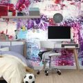 SELF ADHESIVE WALLPAPER PURPLE TEXTURE - SELF-ADHESIVE WALLPAPERS - WALLPAPERS