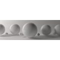 CANVAS PRINT GREY ORBS - ABSTRACT PICTURES - PICTURES