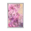 POSTER PINK BRANCH OF FLOWERS - FLOWERS - POSTERS