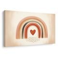 WANDBILD REGENBOGEN-BERÜHRUNG DER LIEBE - BILDER MIT LIEBESMOTIVEN - BILDER