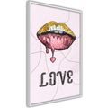 PLAKÁT RTY - LIP GLOSS AND LOVE - LOVE - PLAKÁTY
