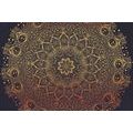 TAPETE GOLDENES ORIENTALISCHES MANDALA - TAPETEN MIT FENG SHUI-MOTIVEN - TAPETEN