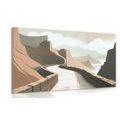 CANVAS PRINT WORLD-FAMOUS GREAT WALL OF CHINA - PICTURES MOUNTAINS - PICTURES