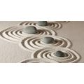 WANDBILD ZEN-STEINE IM SAND - BILDER MIT FENG SHUI-MOTIVEN - BILDER