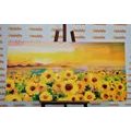 WANDBILD SONNENBLUMENFELD - BILDER BLUMEN - BILDER