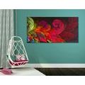 CANVAS PRINT ABSTRACT PASTEL LEAVES - ABSTRACT PICTURES - PICTURES