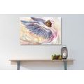 CANVAS PRINT FREE ANGEL WITH PURPLE WINGS - PICTURES OF ANGELS - PICTURES