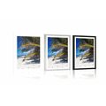 POSTER WITH MOUNT WONDERS OF ANSE SOURCE BEACH - NATURE - POSTERS