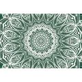 SELF ADHESIVE WALLPAPER MANDALA OF HARMONY ON A GREEN BACKGROUND - SELF-ADHESIVE WALLPAPERS - WALLPAPERS