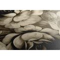 WANDBILD IMPRESSIONISTISCHE WELT DER BLUMEN IN SEPIA - SCHWARZ-WEISSE BILDER - BILDER