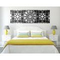 CANVAS PRINT ORIENTAL MOSAIC IN BLACK AND WHITE - BLACK AND WHITE PICTURES{% if product.category.pathNames[0] != product.category.name %} - PICTURES{% endif %}