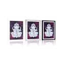 POSTER MIT PASSEPARTOUT BUDDHISTISCHER GANESHA - FENG SHUI - POSTER