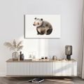 QUADRO SU TELA – ORSO CARINO NEL BOSCO - QUADRI PER BAMBINI ANIMALI - STAMPE E QUADRI