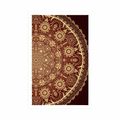 POSTER DECORATIVE MANDALA WITH A LACE IN BURGUNDY COLOR - FENG SHUI - POSTERS