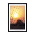 POSTER WITH MOUNT SUNRISE OVER THE MEADOW - NATURE - POSTERS