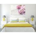 CANVAS PRINT BEAUTIFUL FLOWERS ON A MARBLE BACKGROUND - PICTURES FLOWERS - PICTURES