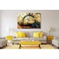 CANVAS PRINT ANTIQUE CLOCK - VINTAGE AND RETRO PICTURES - PICTURES