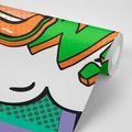 TAPETA STYLOWY FIOLETOWY POP ART - WOW! - POP ART TAPETY - TAPETY