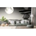 SELF ADHESIVE WALLPAPER STONES IN BLACK AND WHITE MOONLIGHT - SELF-ADHESIVE WALLPAPERS - WALLPAPERS