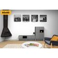 CANVAS PRINT SET NEW YORK CITY IN BLACK AND WHITE - SET OF PICTURES - PICTURES