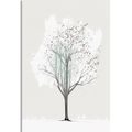 CANVAS PRINT MINIMALISTIC TREE IN WINTER - PICTURES OF TREES AND LEAVES - PICTURES