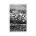 POSTER UNIQUE MOUNTAIN LANDSCAPE - BLACK AND WHITE - POSTERS