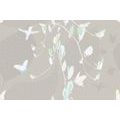 SELF ADHESIVE WALLPAPER BEAUTIFUL BUTTERFLIES ON A GRAY BACKGROUND - SELF-ADHESIVE WALLPAPERS - WALLPAPERS