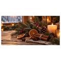 CANVASTAVLA MYSIG ADVENTSDEKORATION MED KOTTAR - JUL- OCH VINTERTAVLOR - TAVLOR